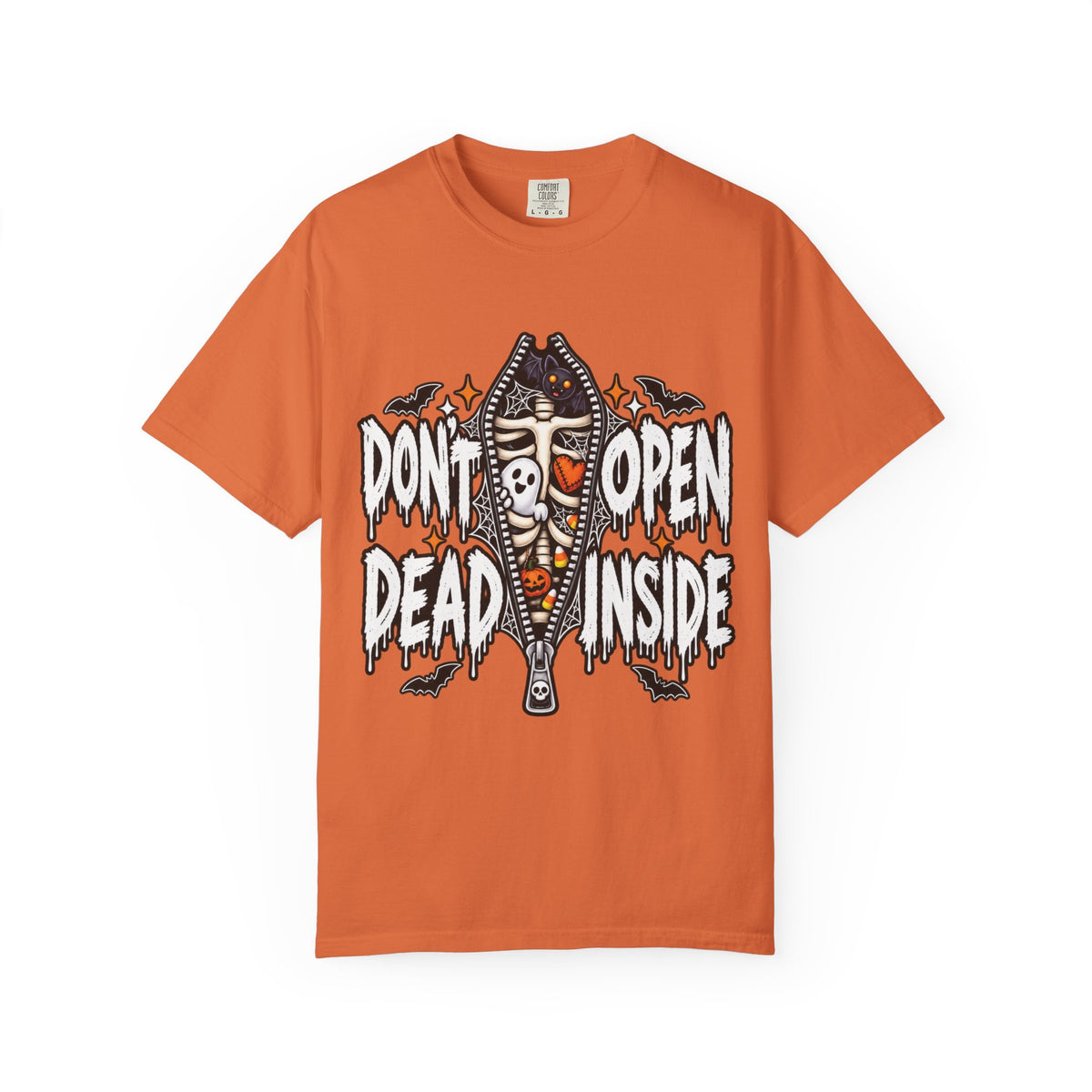 Don't Open Dead Inside Funny Halloween Skeleton T-Shirt