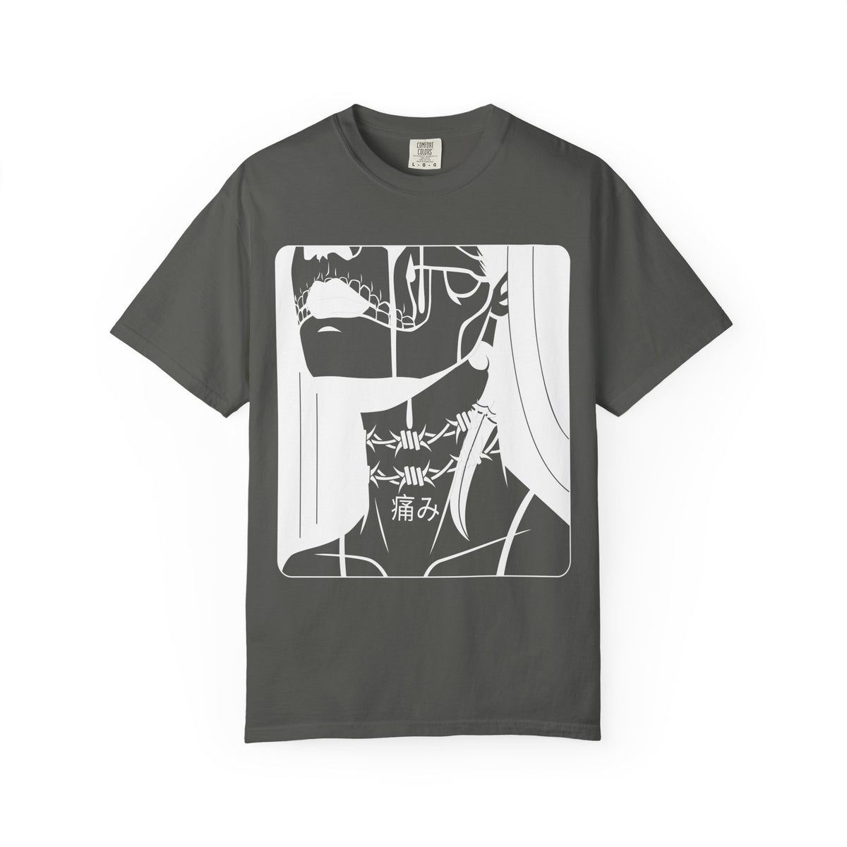 Pain Anime Gothic T-Shirt – Dark Manga Graphic Tee, Black Alternative Streetwear Shirt