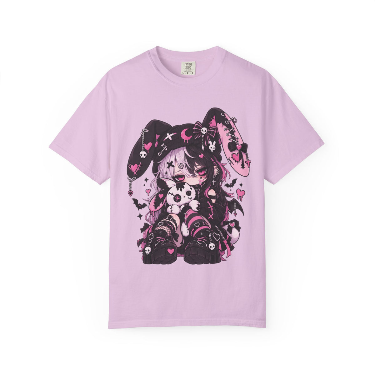Pastel Goth Bunny E-Girl Creepy Cute Kawaii Alternative Anime Graphic Tee