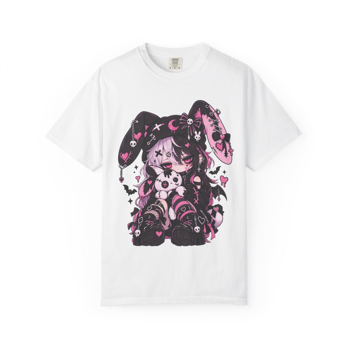 Pastel Goth Bunny E-Girl Creepy Cute Kawaii Alternative Anime Graphic Tee