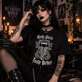 Goth Girls Taste Better – Gothic Vampire Graphic T-Shirt