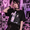 Pastel Goth Bunny Girl Kawaii Anime Alternative Graphic Unisex T-Shirt