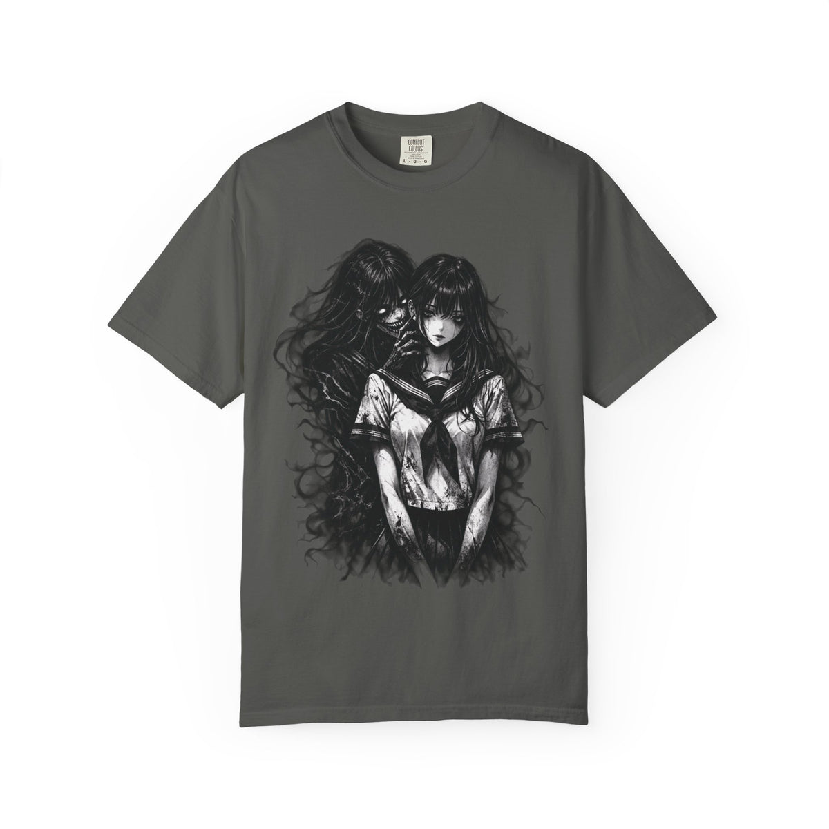 Dark Manga Horror Girl Gothic Anime Alternative Graphic Unisex T-Shirt