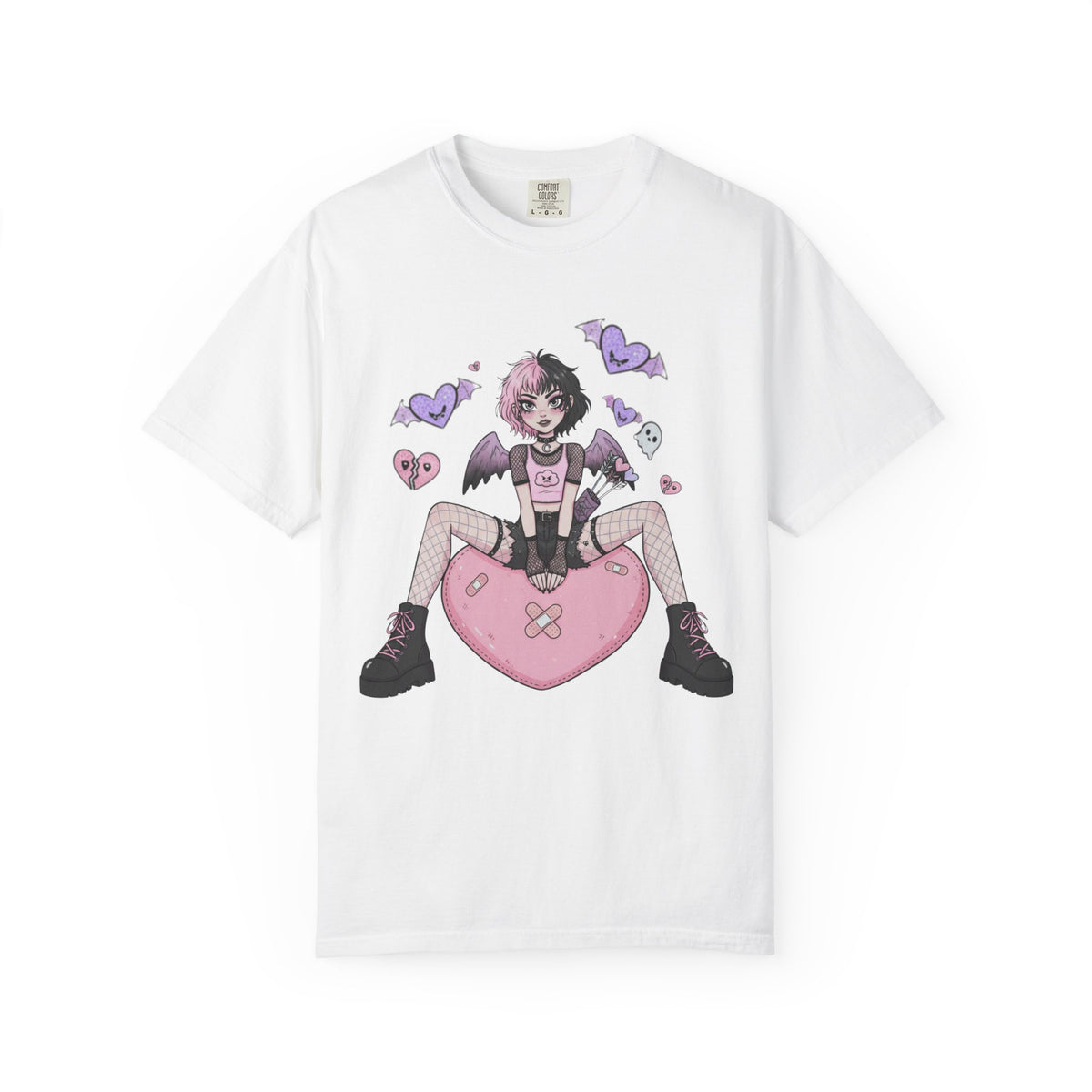 Pastel Goth Cupid Girl Kawaii Heart Alternative Unisex T-shirt