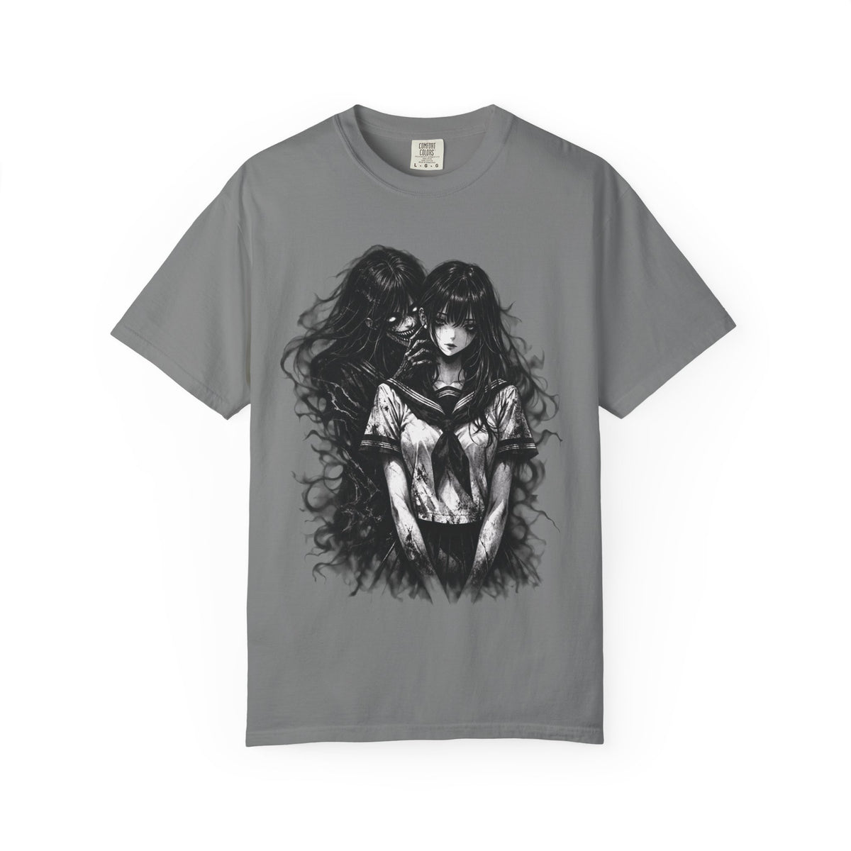 Dark Manga Horror Girl Gothic Anime Alternative Graphic Unisex T-Shirt