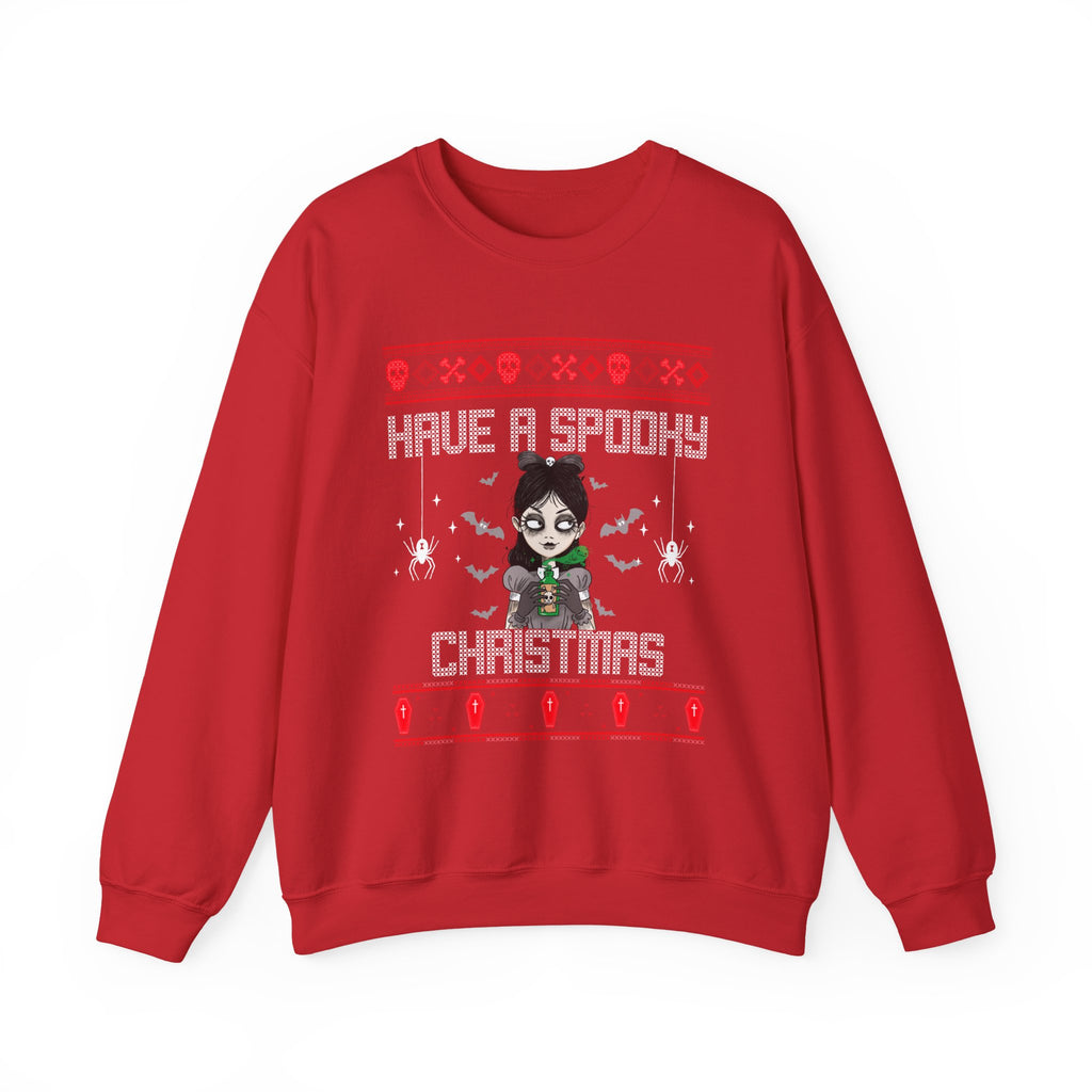 Have a Spooky Christmas Sweatshirt – Gothic Ugly Christmas Sweater Alternative Holiday Crewneck