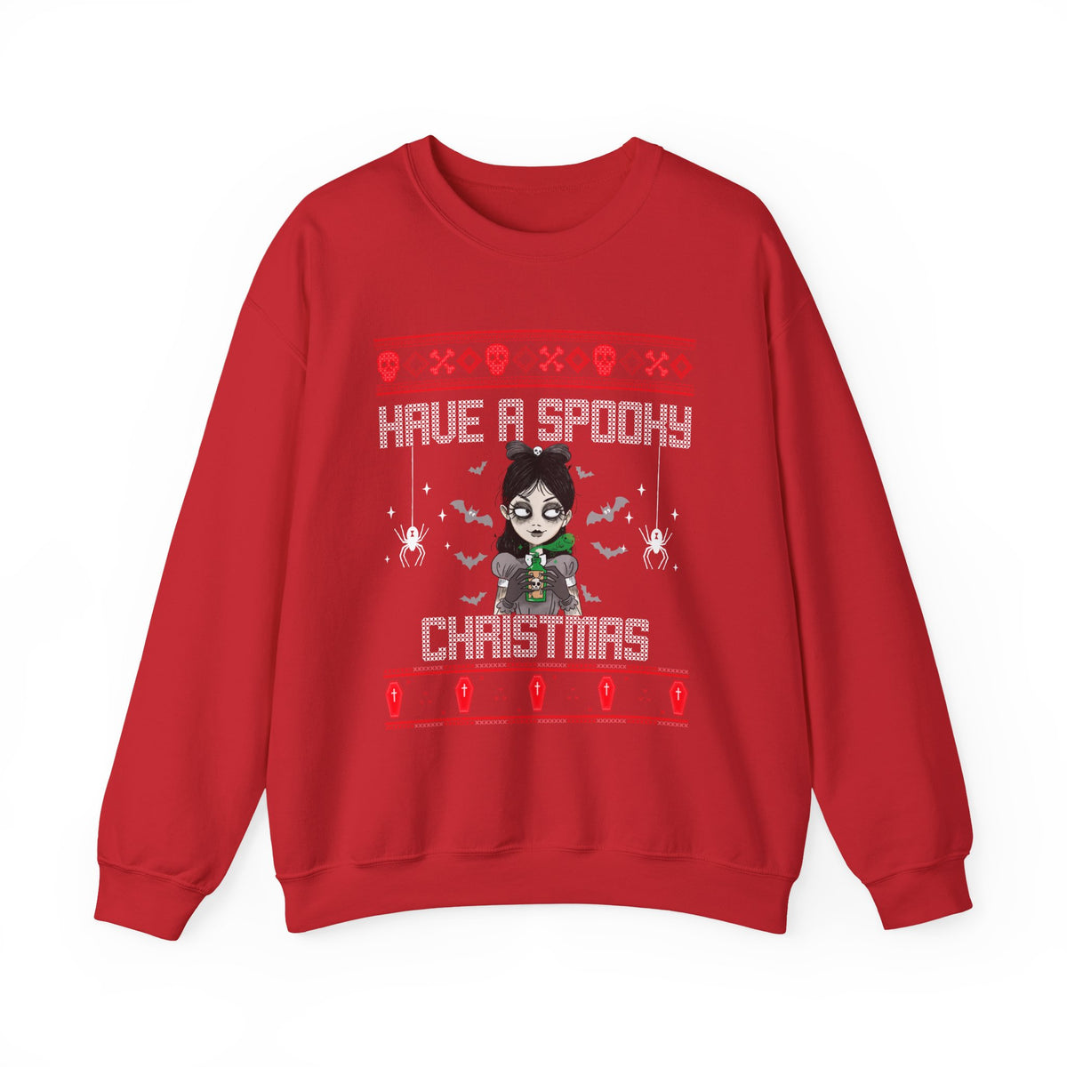 Have a Spooky Christmas Sweatshirt – Gothic Ugly Christmas Sweater Alternative Holiday Crewneck