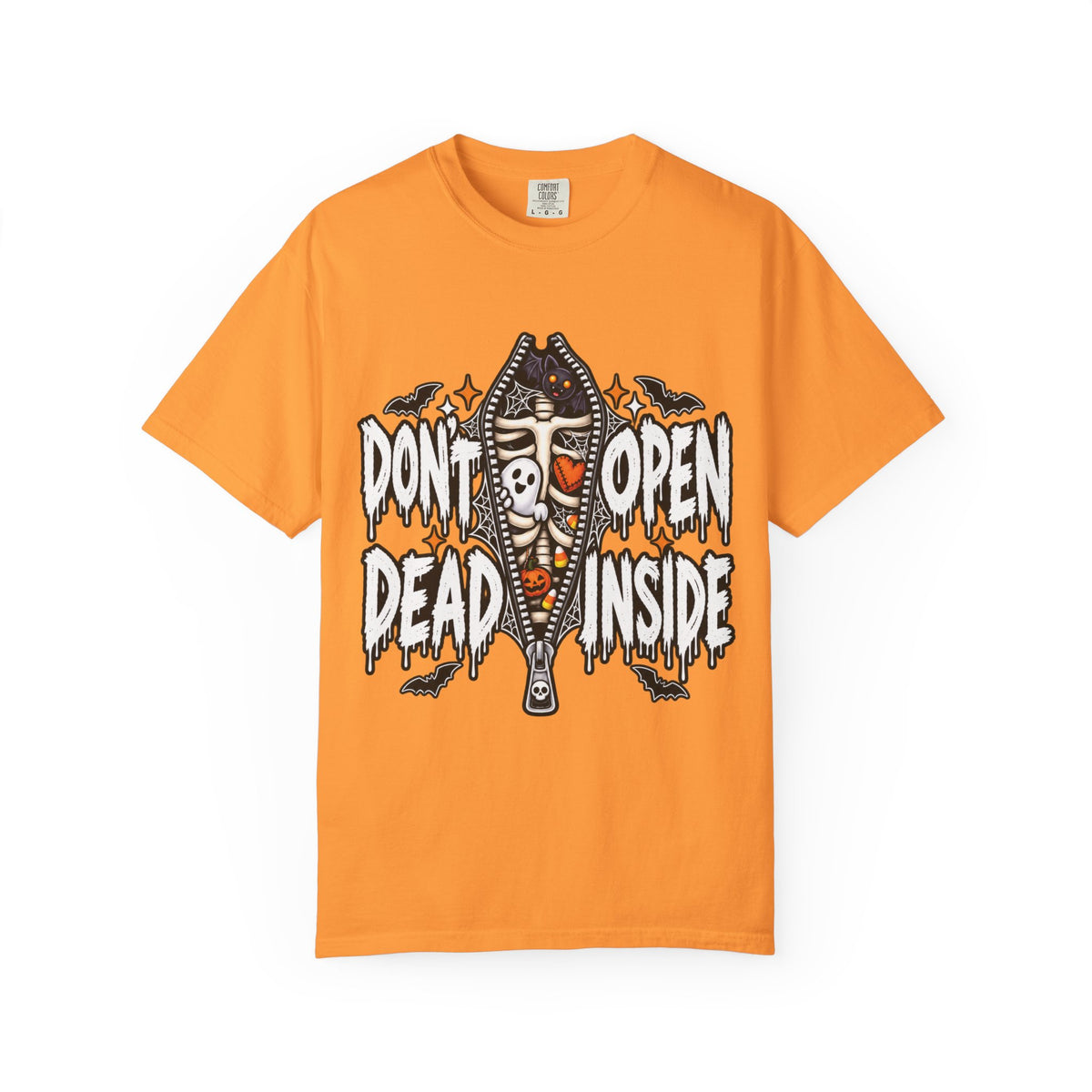 Don't Open Dead Inside Funny Halloween Skeleton T-Shirt