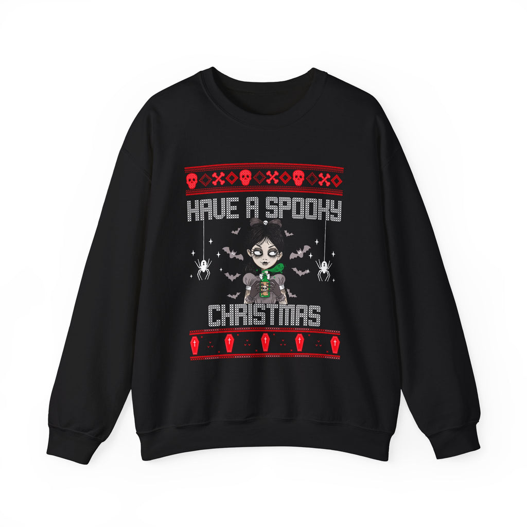 Have a Spooky Christmas Sweatshirt – Gothic Ugly Christmas Sweater Alternative Holiday Crewneck