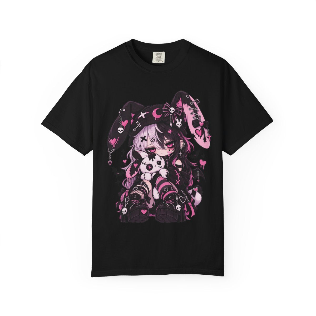 Pastel Goth Bunny E-Girl Creepy Cute Kawaii Alternative Anime Graphic Tee